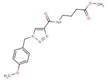 methyl 4-({[1-(4-methoxybenzyl)-1H-1,2,3-triazol-4-yl]carbonyl}amino)butanoate