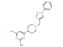 2-methyl-6-{1-[(1-phenyl-1H-1,2,3-triazol-4-yl)methyl]-4-piperidinyl}-4-pyrimidinol