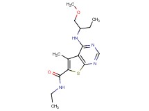 N-ethyl-4-{[1-(methoxymethyl)propyl]amino}-5-methylthieno[2,3-d]pyrimidine-6-carboxamide