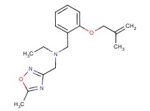 N-[(5-methyl-1,2,4-oxadiazol-3-yl)methyl]-N-{2-[(2-methylprop-2-en-1-yl)oxy]benzyl}ethanamine