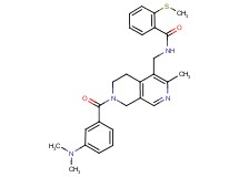 N-({7-[3-(dimethylamino)benzoyl]-3-methyl-5,6,7,8-tetrahydro-2,7-naphthyridin-4-yl}methyl)-2-(methylthio)benzamide