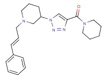 1-[(2E)-3-phenyl-2-propen-1-yl]-3-[4-(1-piperidinylcarbonyl)-1H-1,2,3-triazol-1-yl]piperidine