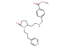 methyl 4-{[(2-{5-oxo-1-[3-(4-pyridinyl)propyl]-2-pyrrolidinyl}ethyl)amino]methyl}benzoate