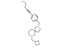 4-(4-{[7-(cyclobutylmethyl)-2,7-diazaspiro[4.5]dec-2-yl]methyl}phenyl)-3-butyn-1-ol