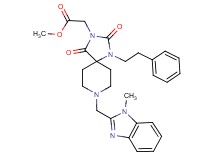 methyl [8-[(1-methyl-1H-benzimidazol-2-yl)methyl]-2,4-dioxo-1-(2-phenylethyl)-1,3,8-triazaspiro[4.5]dec-3-yl]acetate
