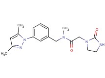 N-[3-(3,5-dimethyl-1H-pyrazol-1-yl)benzyl]-N-methyl-2-(2-oxoimidazolidin-1-yl)acetamide