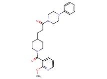 1-(3-{1-[(2-methoxy-3-pyridinyl)carbonyl]-4-piperidinyl}propanoyl)-4-phenylpiperazine