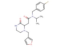 N-(4-fluorobenzyl)-2-[1-(3-furylmethyl)-3-oxo-2-piperazinyl]-N-isopropylacetamide