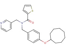 N-[4-(cyclooctyloxy)benzyl]-N-(3-pyridinylmethyl)-2-thiophenecarboxamide