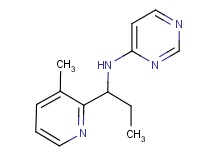 N-[1-(3-methylpyridin-2-yl)propyl]pyrimidin-4-amine