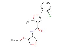 5-(2-chlorophenyl)-N-[(3S*,4R*)-4-ethoxytetrahydrofuran-3-yl]-2-methyl-3-furamide