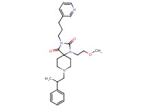 1-(2-methoxyethyl)-8-(2-phenylpropyl)-3-[3-(3-pyridinyl)propyl]-1,3,8-triazaspiro[4.5]decane-2,4-dione