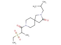 8-[2-(ethylsulfonyl)propanoyl]-2-isobutyl-2,8-diazaspiro[4.5]decan-3-one