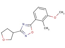 5-(3-methoxy-2-methylphenyl)-3-(tetrahydrofuran-3-yl)-1,2,4-oxadiazole