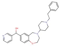 {4-[1-(2-phenylethyl)-4-piperidinyl]-2,3,4,5-tetrahydro-1,4-benzoxazepin-7-yl}(3-pyridinyl)methanol