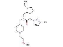 N-[(1-ethyl-2-pyrrolidinyl)methyl]-N-{[1-(2-methoxyethyl)-4-piperidinyl]methyl}-2-(3-methyl-1H-pyrazol-1-yl)acetamide