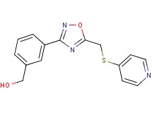 (3-{5-[(4-pyridinylthio)methyl]-1,2,4-oxadiazol-3-yl}phenyl)methanol trifluoroacetate (salt)