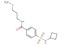 4-[(cyclobutylamino)sulfonyl]-N-[3-(methylthio)propyl]benzamide