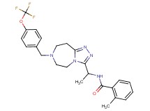 2-methyl-N-(1-{7-[4-(trifluoromethoxy)benzyl]-6,7,8,9-tetrahydro-5H-[1,2,4]triazolo[4,3-d][1,4]diazepin-3-yl}ethyl)benzamide