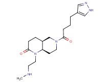rel-(4aS,8aR)-1-[2-(methylamino)ethyl]-6-[4-(1H-pyrazol-4-yl)butanoyl]octahydro-1,6-naphthyridin-2(1H)-one hydrochloride