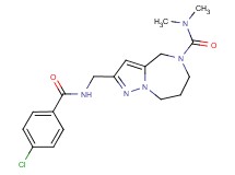 2-{[(4-chlorobenzoyl)amino]methyl}-N,N-dimethyl-7,8-dihydro-4H-pyrazolo[1,5-a][1,4]diazepine-5(6H)-carboxamide