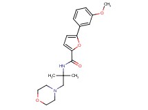 N-(1,1-dimethyl-2-morpholin-4-ylethyl)-5-(3-methoxyphenyl)-2-furamide
