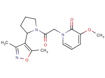 1-{2-[2-(3,5-dimethylisoxazol-4-yl)pyrrolidin-1-yl]-2-oxoethyl}-3-methoxypyridin-2(1H)-one