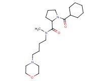 1-(cyclohexylcarbonyl)-N-methyl-N-(4-morpholin-4-ylbutyl)pyrrolidine-2-carboxamide