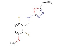 N-(2,6-difluoro-3-methoxybenzyl)-5-ethyl-1,3,4-oxadiazol-2-amine