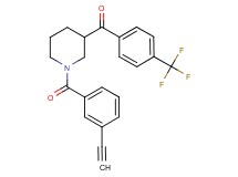 [1-(3-ethynylbenzoyl)-3-piperidinyl][4-(trifluoromethyl)phenyl]methanone