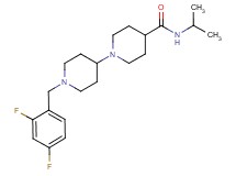 1'-(2,4-difluorobenzyl)-N-isopropyl-1,4'-bipiperidine-4-carboxamide