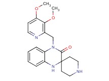 4'-[(3,4-dimethoxy-2-pyridinyl)methyl]-1',4'-dihydro-3'H-spiro[piperidine-4,2'-quinoxalin]-3'-one dihydrochloride