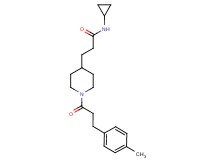 N-cyclopropyl-3-{1-[3-(4-methylphenyl)propanoyl]-4-piperidinyl}propanamide