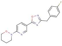 2-{5-[3-(4-fluorobenzyl)-1,2,4-oxadiazol-5-yl]-2-pyridinyl}-1,2-oxazinane