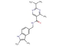 N-[(2,3-dimethyl-1H-indol-5-yl)methyl]-2-isopropyl-4-methylpyrimidine-5-carboxamide