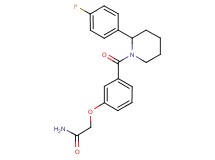 2-(3-{[2-(4-fluorophenyl)-1-piperidinyl]carbonyl}phenoxy)acetamide