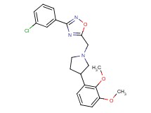 3-(3-chlorophenyl)-5-{[3-(2,3-dimethoxyphenyl)-1-pyrrolidinyl]methyl}-1,2,4-oxadiazole