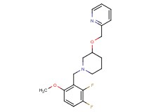 2-({[1-(2,3-difluoro-6-methoxybenzyl)-3-piperidinyl]oxy}methyl)pyridine