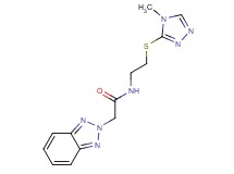 2-(2H-1,2,3-benzotriazol-2-yl)-N-{2-[(4-methyl-4H-1,2,4-triazol-3-yl)thio]ethyl}acetamide