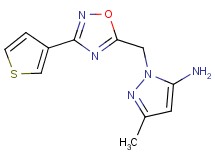 3-methyl-1-{[3-(3-thienyl)-1,2,4-oxadiazol-5-yl]methyl}-1H-pyrazol-5-amine