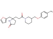 5-(2-furylmethyl)-5-(3-{3-[(4-methylphenoxy)methyl]-1-piperidinyl}-3-oxopropyl)-2-pyrrolidinone