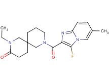 2-ethyl-8-[(3-fluoro-6-methylimidazo[1,2-a]pyridin-2-yl)carbonyl]-2,8-diazaspiro[5.5]undecan-3-one