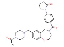 1-(4-{[7-[(4-acetyl-1-piperazinyl)methyl]-2,3-dihydro-1,4-benzoxazepin-4(5H)-yl]carbonyl}phenyl)-2-pyrrolidinone