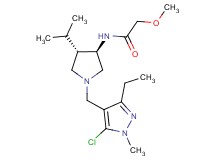 N-{rel-(3R,4S)-1-[(5-chloro-3-ethyl-1-methyl-1H-pyrazol-4-yl)methyl]-4-isopropyl-3-pyrrolidinyl}-2-methoxyacetamide hydrochloride