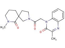 3-methyl-1-[2-(7-methyl-6-oxo-2,7-diazaspiro[4.5]dec-2-yl)-2-oxoethyl]quinoxalin-2(1H)-one
