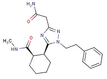 (1R*,2S*)-2-[3-(2-amino-2-oxoethyl)-1-(2-phenylethyl)-1H-1,2,4-triazol-5-yl]-N-methylcyclohexanecarboxamide