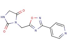 3-{[3-(4-pyridinyl)-1,2,4-oxadiazol-5-yl]methyl}-2,4-imidazolidinedione