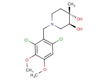 (3S*,4S*)-1-(2,6-dichloro-3,4-dimethoxybenzyl)-4-methylpiperidine-3,4-diol