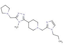 4-[4-methyl-5-(pyrrolidin-1-ylmethyl)-4H-1,2,4-triazol-3-yl]-1-[(1-propyl-1H-imidazol-2-yl)methyl]piperidine