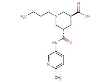 (3S*,5S*)-1-butyl-5-{[(6-methyl-3-pyridinyl)amino]carbonyl}-3-piperidinecarboxylic acid